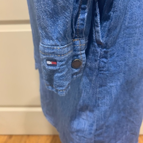 Tommy Hilfiger Long Sleeve Denim Button Down Dress M - Picture 5 of 9